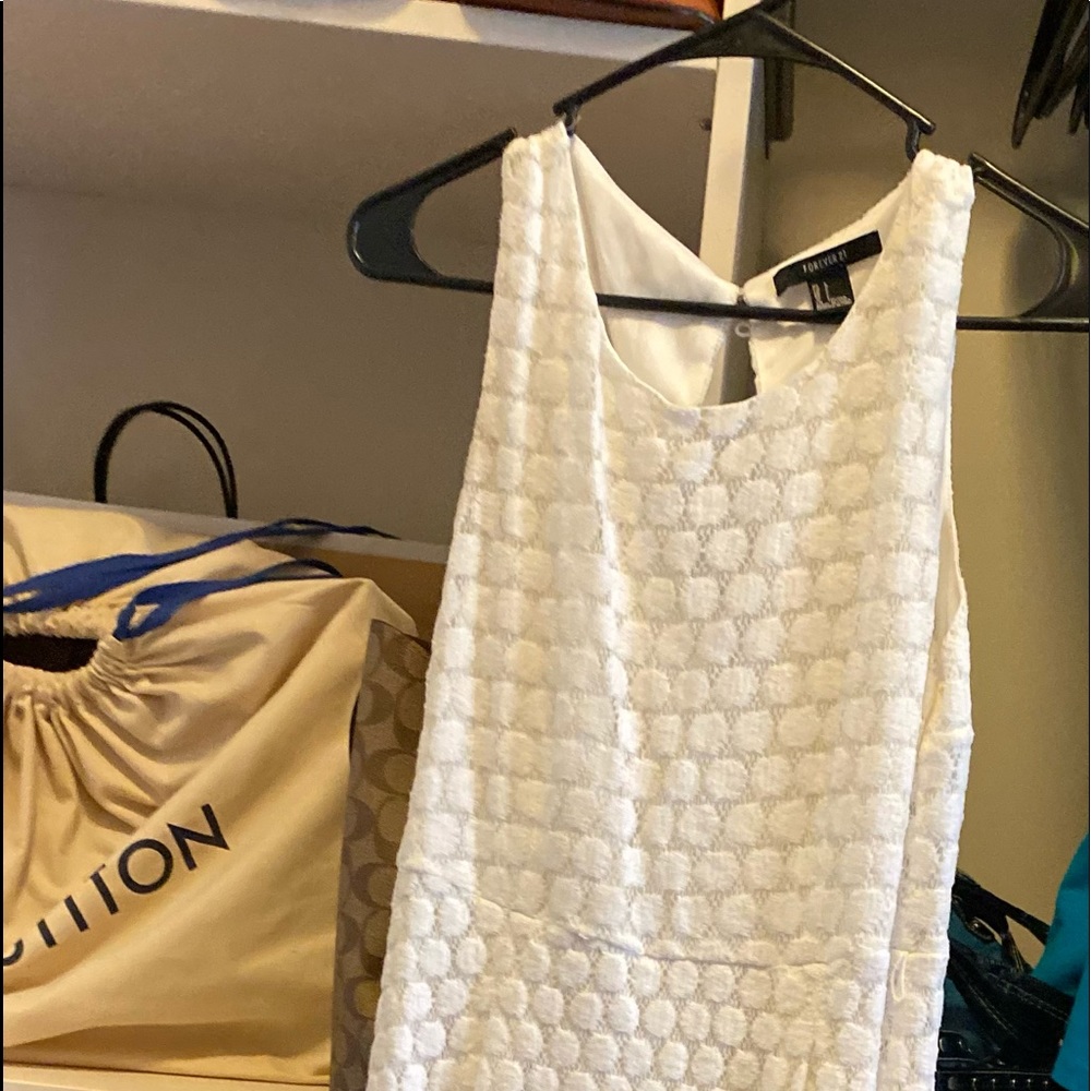 White high low dress